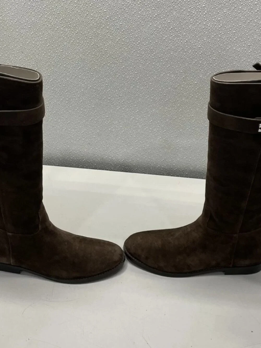 NEW Tory Burch Turnlock Heeled Ankle Boot Women's 10 Dark Cocoa